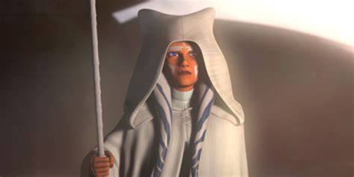 Ahsoka in her white robes Star Wars:Rebels