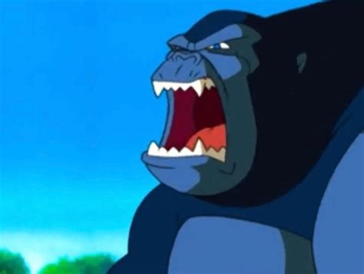 Animated Kong screaming