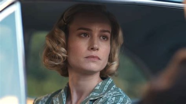 Brie Larson as Elizabeth Zott with her eyes wide open and looking angry in Apple TV Plus' Lessons in Chemistry