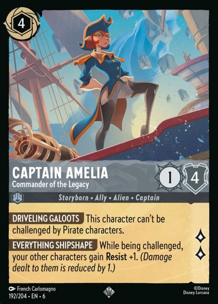 What animal is Captain Amelia?